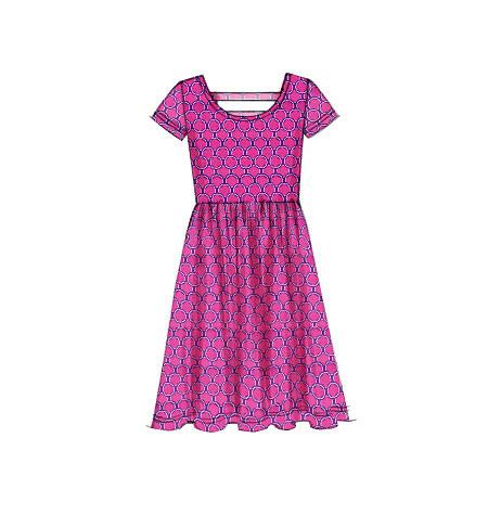 M7079 Girls'/Girls' Plus Dresses from Jaycotts Sewing Supplies