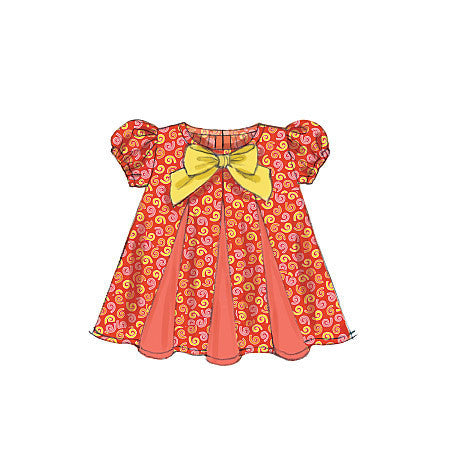 M7458 Toddlers' Gathered Tops, Dresses and Leggings —  -  Sewing Supplies