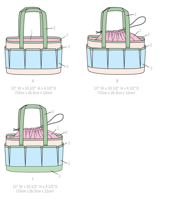 McCall's Sewing Pattern 7265 Tote Bags — Sewing - Main Image