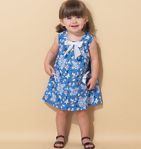 M7458 Toddlers' Gathered Tops, Dresses and Leggings —  -  Sewing Supplies
