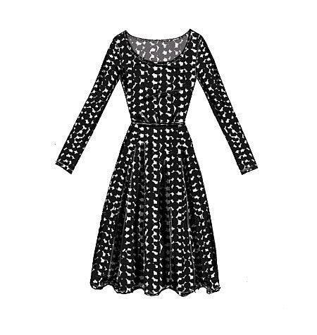 M7313 Misses'/Women's Flared Dress from Jaycotts Sewing Supplies