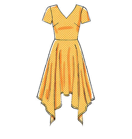 M7315 Misses' Handkerchief-Hem Dresses from Jaycotts Sewing Supplies
