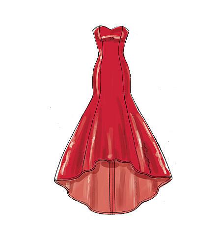 M7320 Misses'/Miss Petite | Mermaid Hem & High-Low Dress from Jaycotts Sewing Supplies