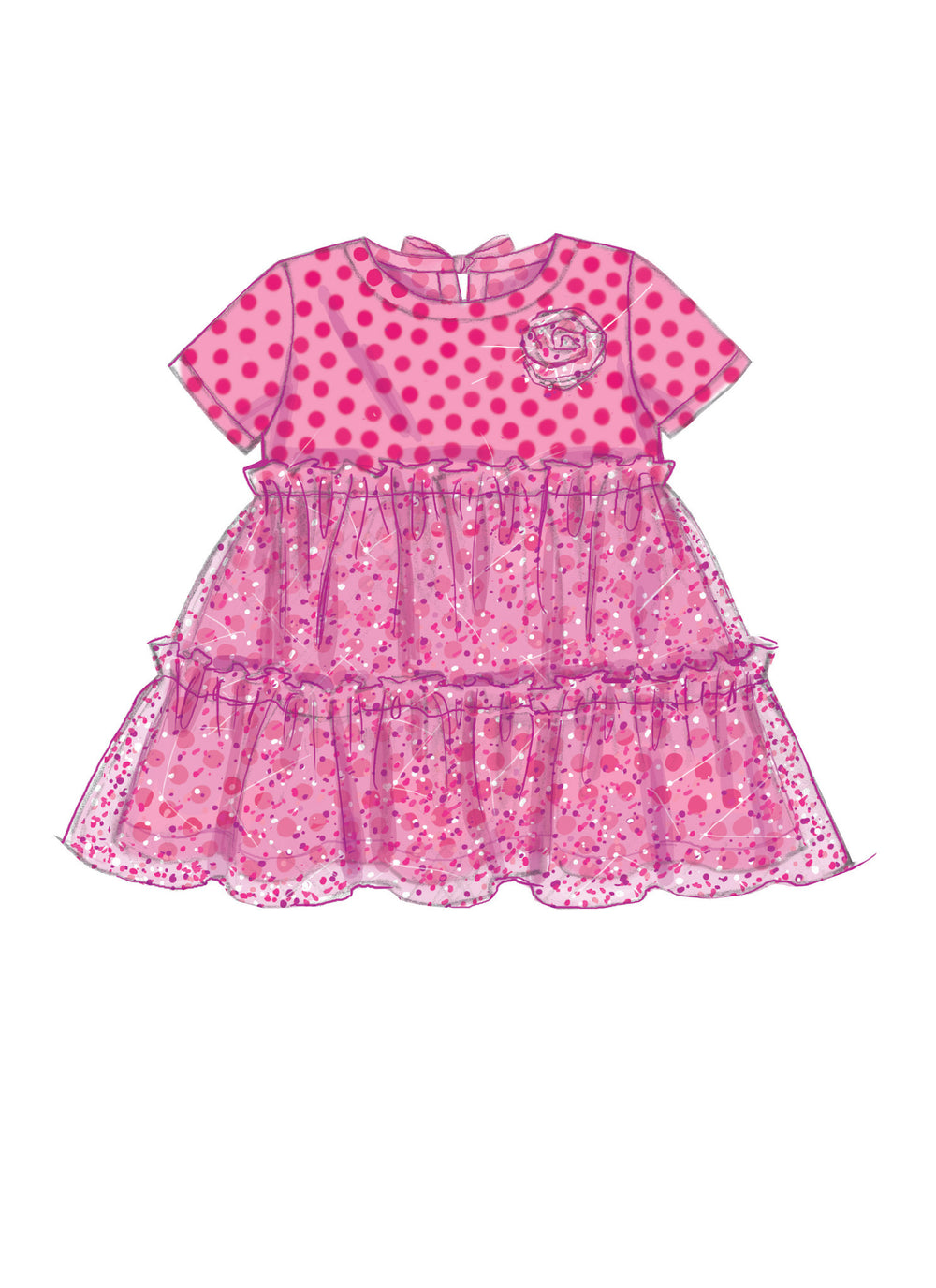 M7458 Toddlers' Gathered Tops, Dresses and Leggings — jaycotts.co
