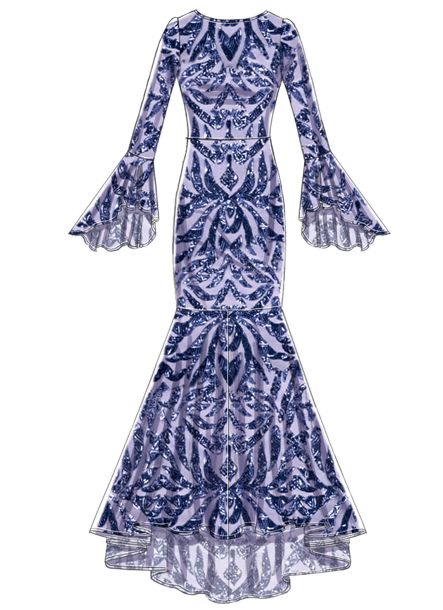 McCall's Sewing Pattern 7569 Misses' Column and Mermaid-Style Dresses ...
