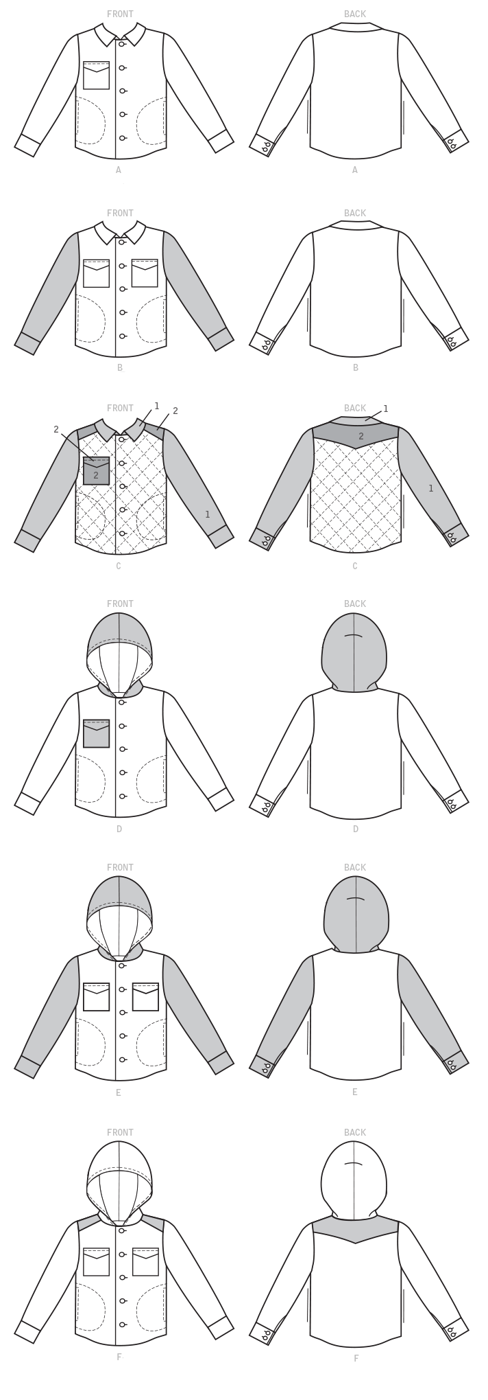 M7638 Mens / Boys Jackets with Hood Options — jaycotts.co.uk - Sewing ...