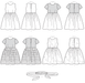 M7648 Gathered Dresses with Petticoat and Sash from Jaycotts Sewing Supplies