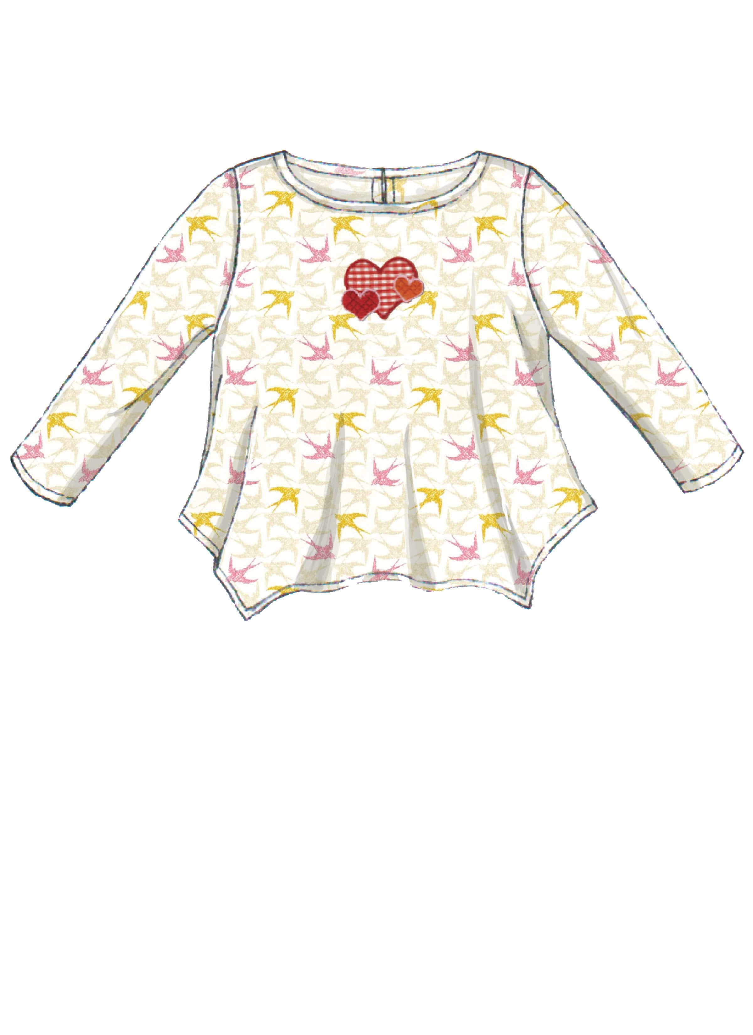 M7677 Infants Contrast Tops and Leggings from Jaycotts Sewing Supplies