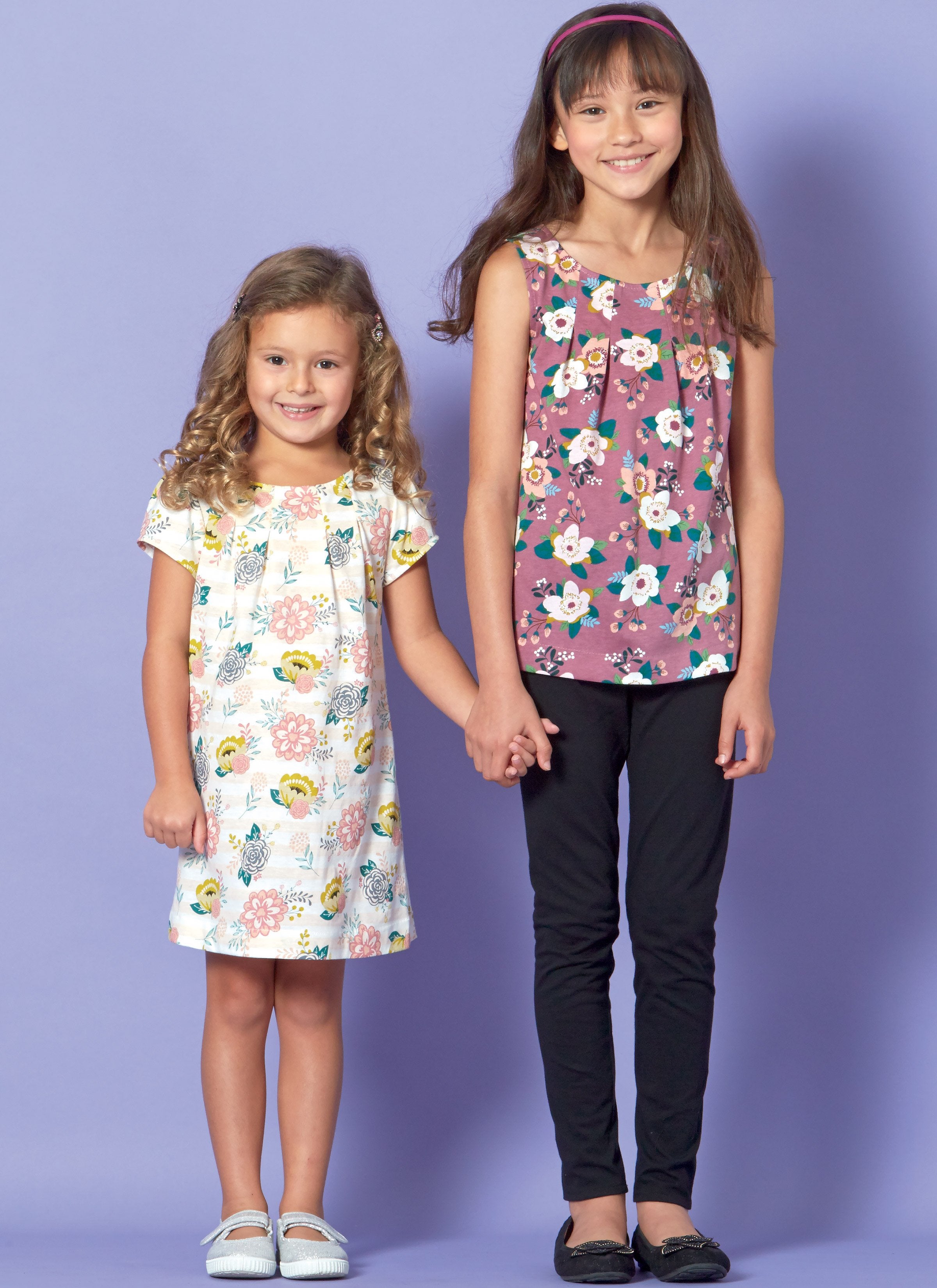 M7458 | Toddlers' Gathered Tops, Dresses and Leggings | McCall's Patterns