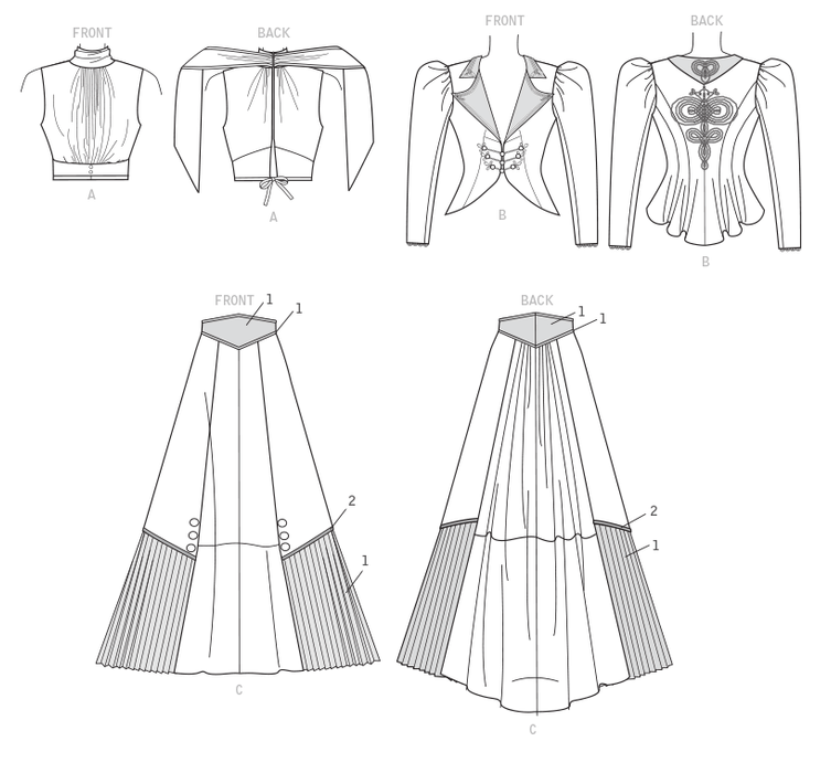 M7732 Misses' Costume Pattern from Jaycotts Sewing Supplies