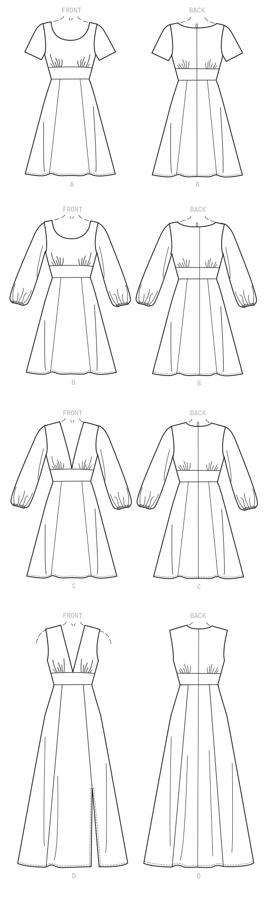M7802 Dress Pattern from Jaycotts Sewing Supplies