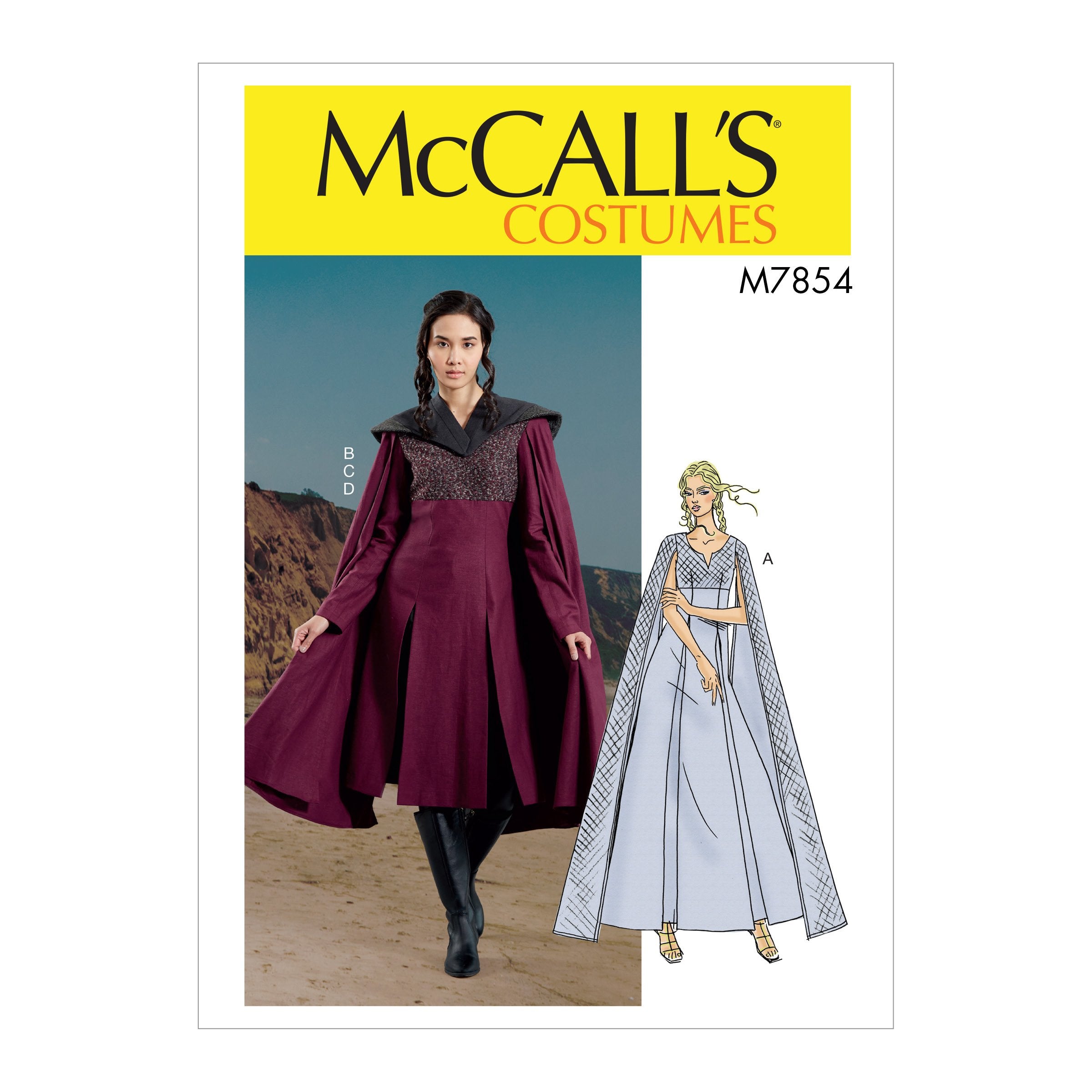 M7854 Misses' costume pattern from Jaycotts Sewing Supplies