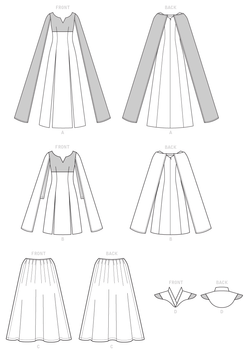 M7854 Misses' costume pattern from Jaycotts Sewing Supplies