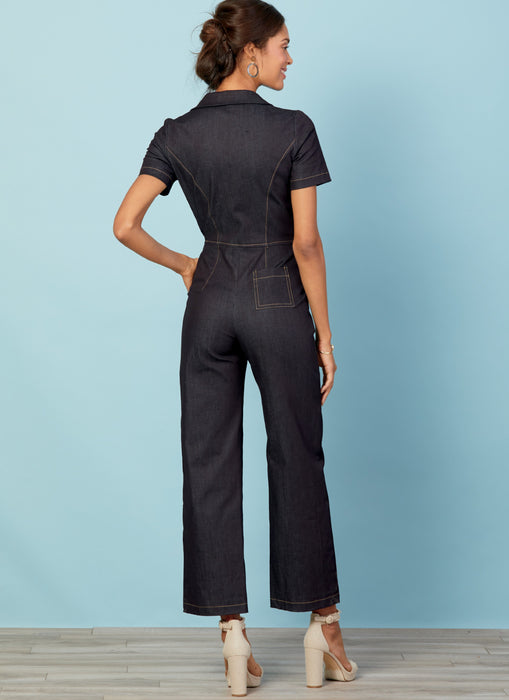 M7908 Misses'/Miss Petite Jumpsuits | A/B, C & D Cup Sizes from Jaycotts Sewing Supplies