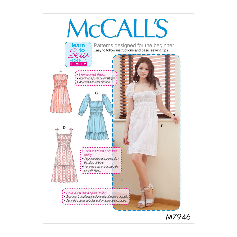 McCalls 7946 Dresses sewing pattern from Jaycotts Sewing Supplies