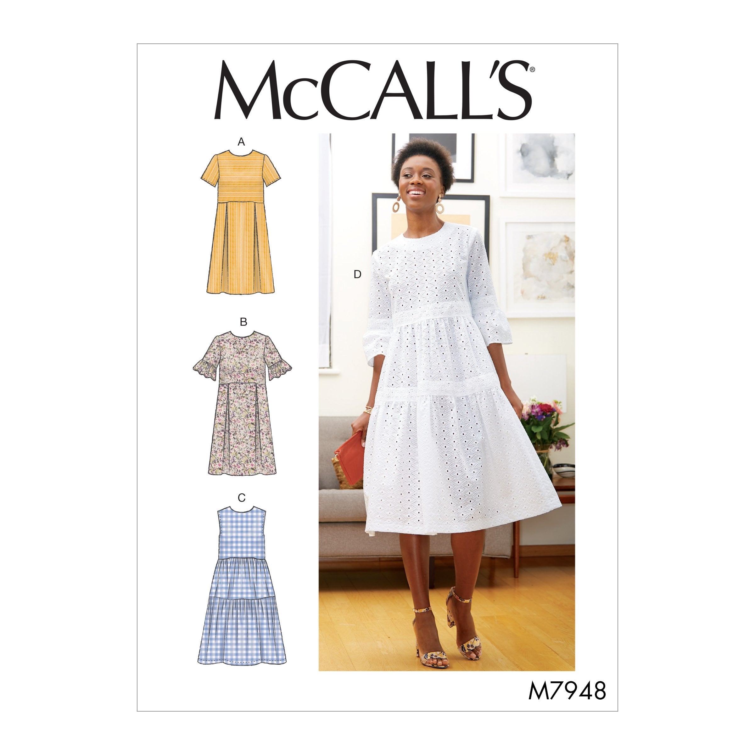 McCalls 7948 Dresses sewing pattern — jaycotts.co.uk - Sewing Supplies