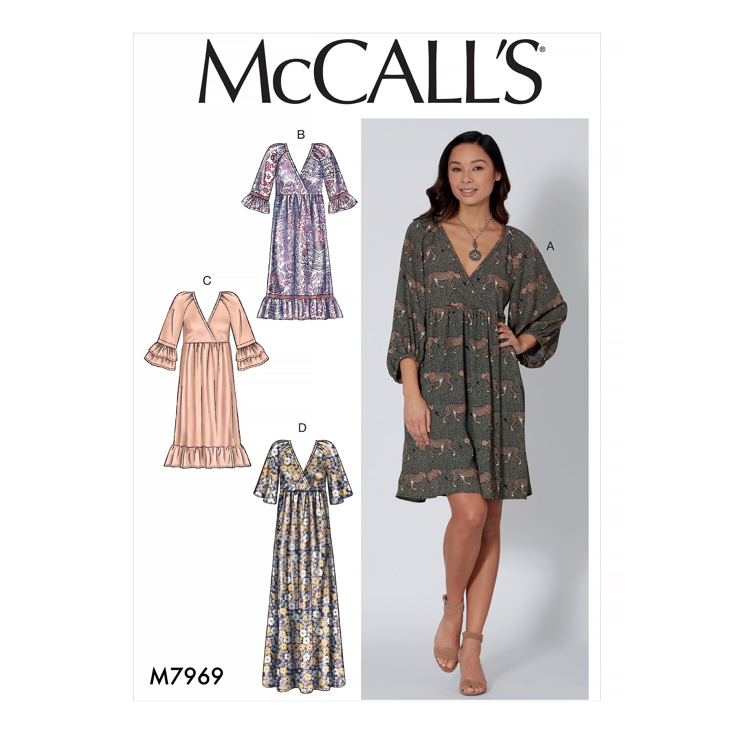 McCalls 7969 Dresses sewing pattern from Jaycotts Sewing Supplies