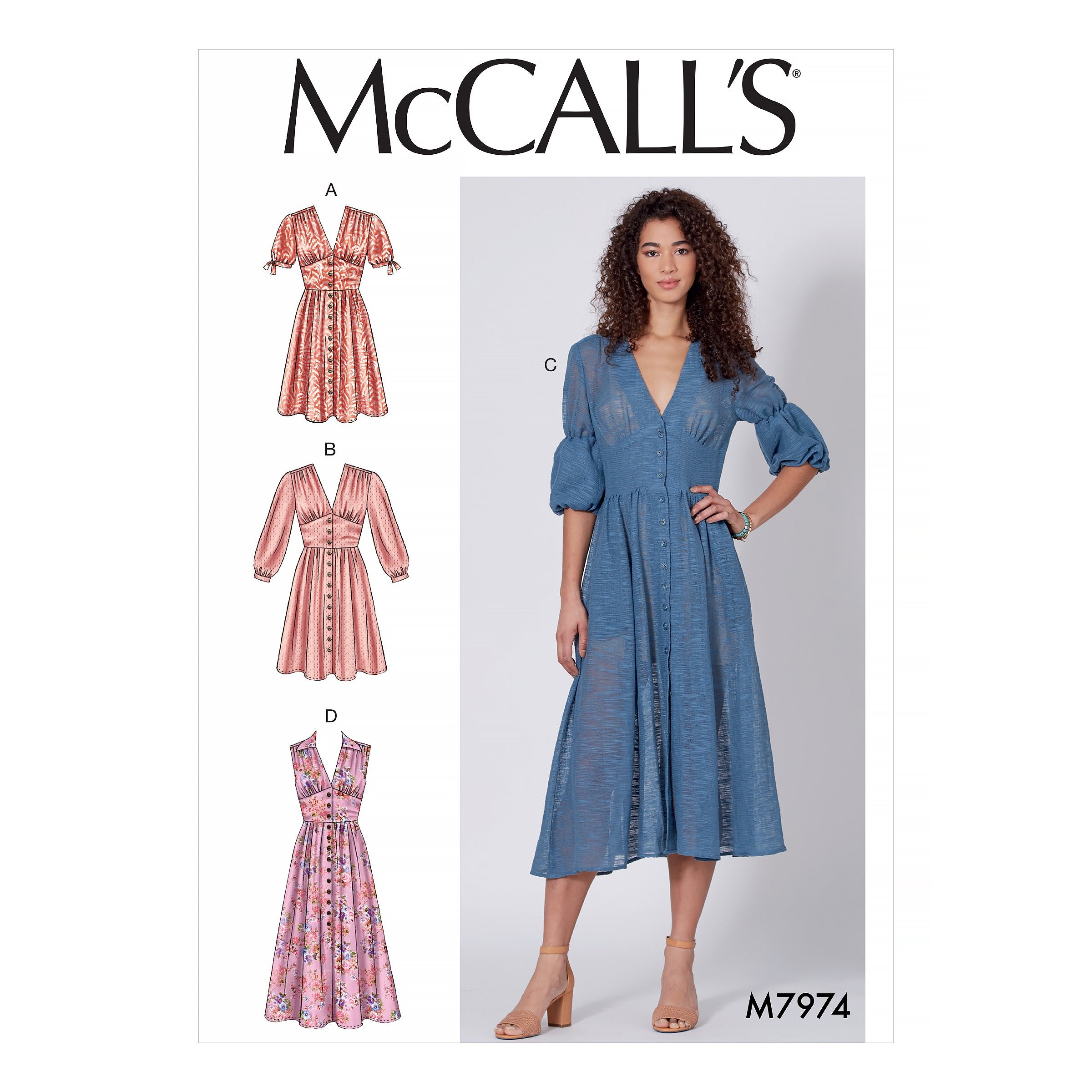 McCalls 7974 Dresses sewing pattern from Jaycotts Sewing Supplies