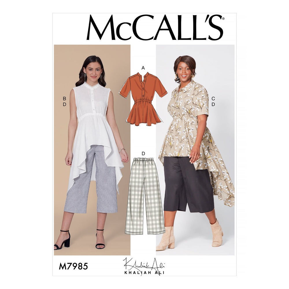 McCalls 7985 Misses' / Women's Top, Tunics, and Pants sewing pattern from Jaycotts Sewing Supplies