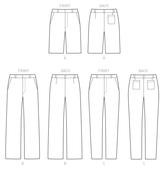 McCalls 7987 Men's Shorts and Trousers pattern — jaycotts.co.uk ...