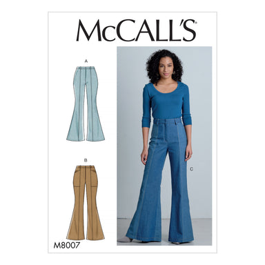 McCall's Sewing Pattern 8007 Misses' Flares from Jaycotts Sewing Supplies