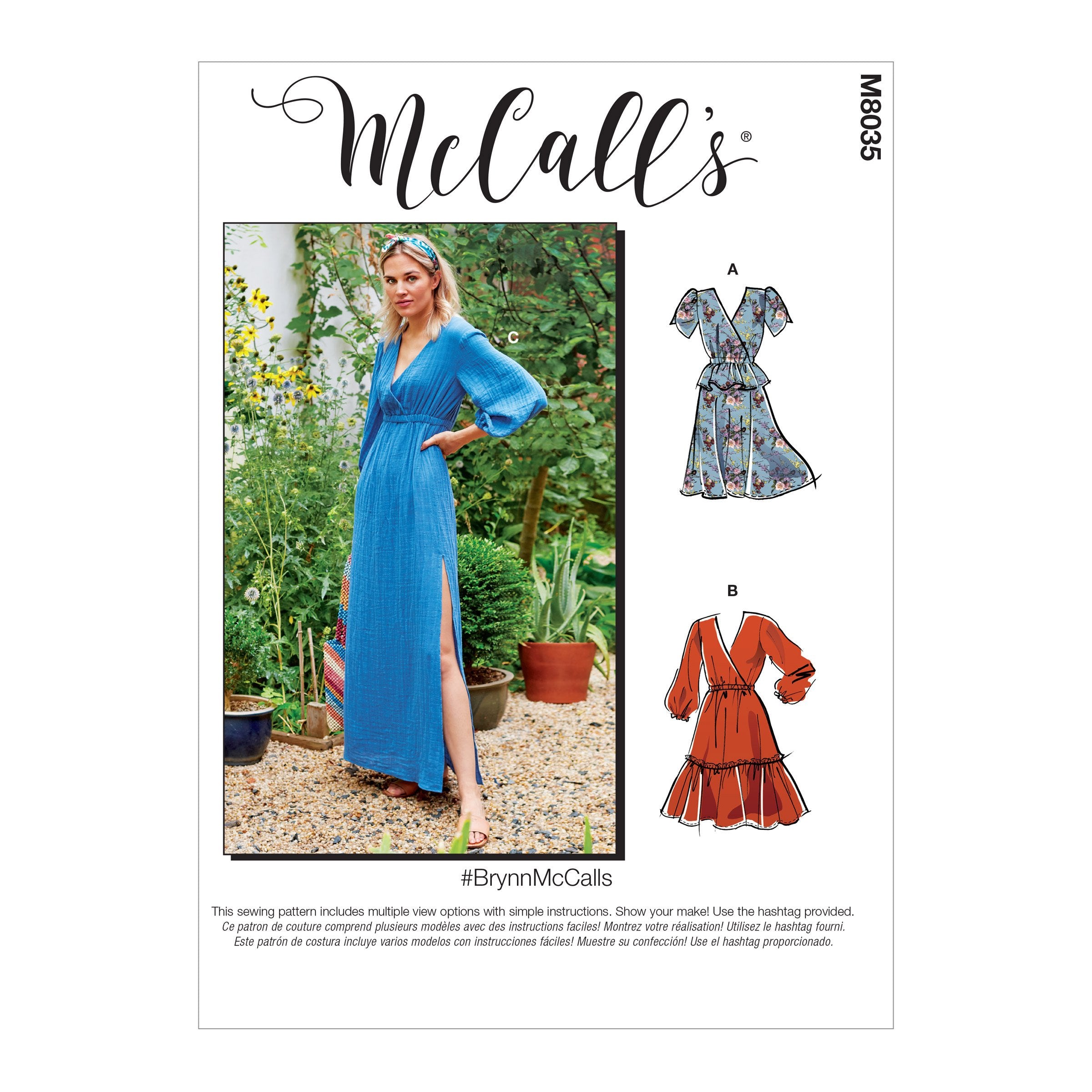 McCall's pattern 8035 Dresses from Jaycotts Sewing Supplies