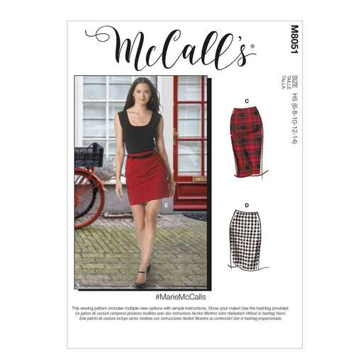McCall's pattern 8051 Pencil Skirts In Five Lengths from Jaycotts Sewing Supplies