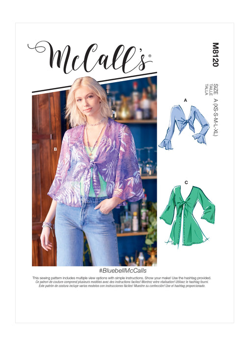 McCall's 8120 Jackets sewing pattern #BluebellMcCalls from Jaycotts Sewing Supplies