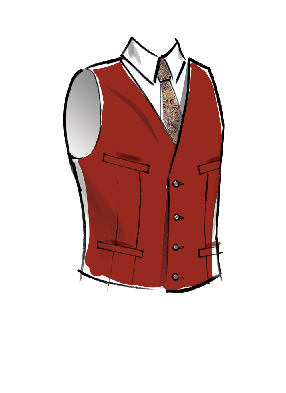 McCall's 8133 COSTUME pattern | Men's Historical Waistcoat from Jaycotts Sewing Supplies