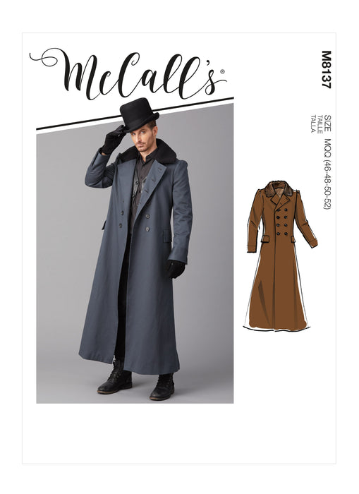 View McCall s M8137 COSTUME pattern Men s Coat at Jaycotts jaycotts Sewing Supplies