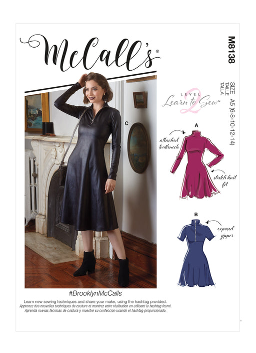 McCall's 8138 DRESS pattern from Jaycotts Sewing Supplies