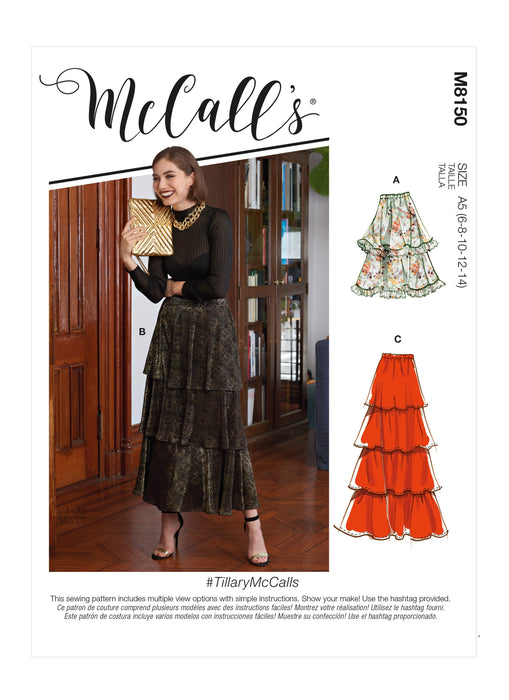 McCall's 8150 Skirts pattern from Jaycotts Sewing Supplies