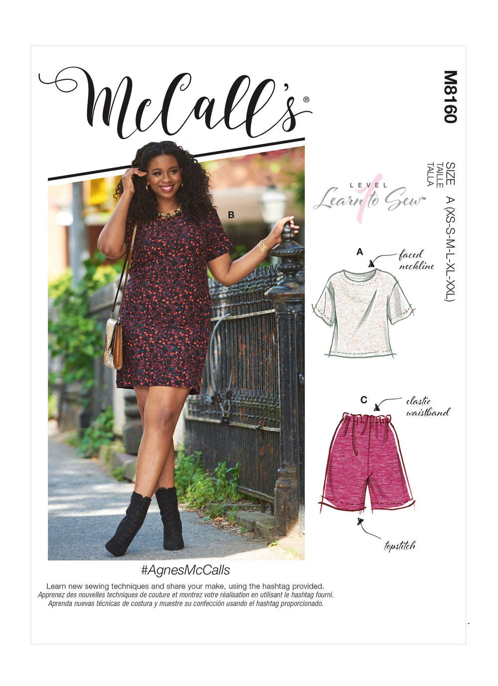 McCall's 8160 Misses' / Petite Top, Dress, Shorts and Pants pattern from Jaycotts Sewing Supplies
