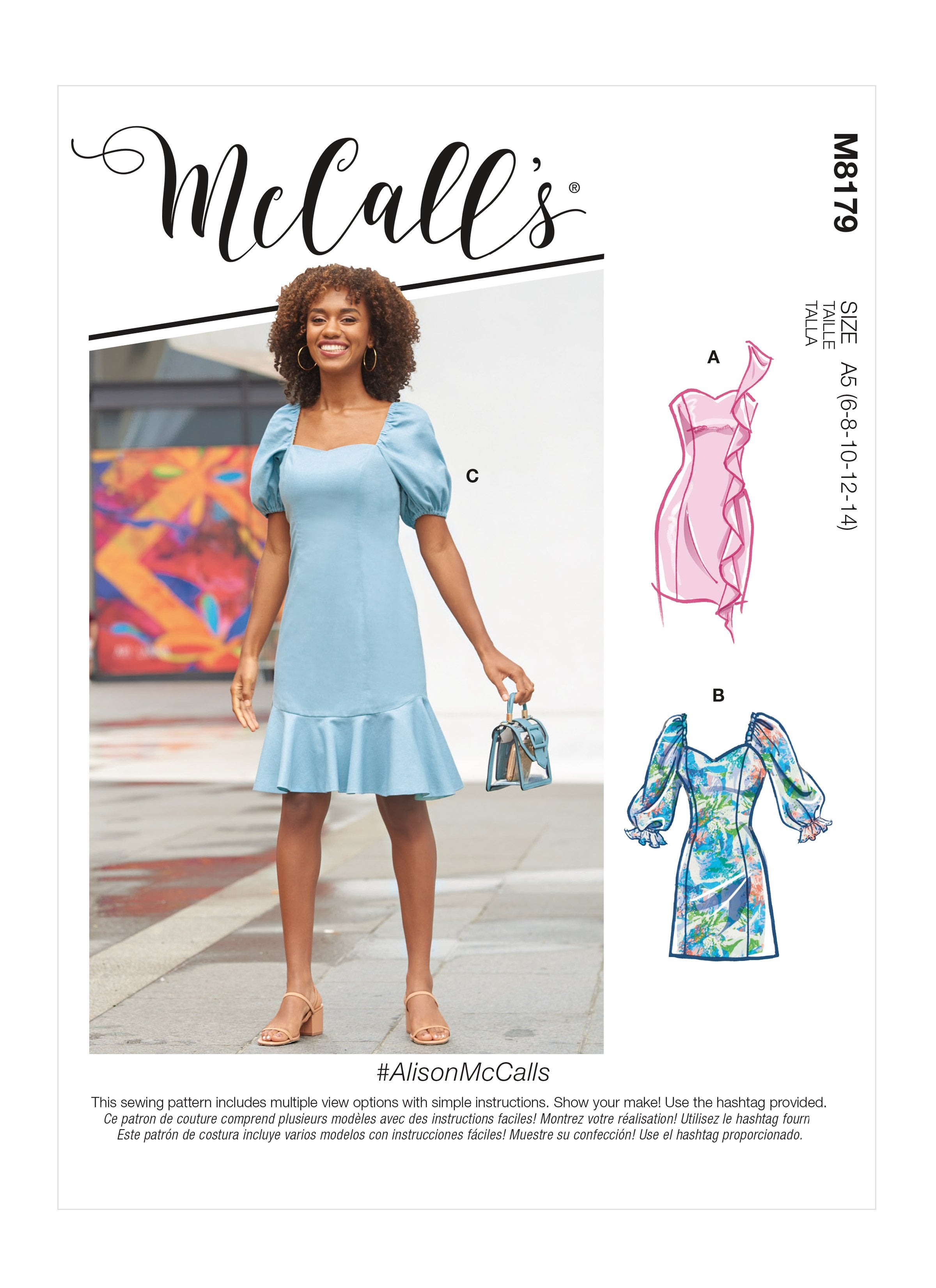 McCalls Sewing Pattern 8179 Misses' Dresses from Jaycotts Sewing Supplies