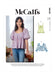 McCall's 8199 Misses' Tops sewing pattern from Jaycotts Sewing Supplies