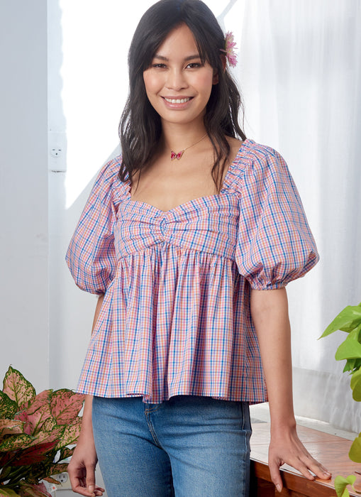 McCall's 8199 Misses' Tops sewing pattern from Jaycotts Sewing Supplies