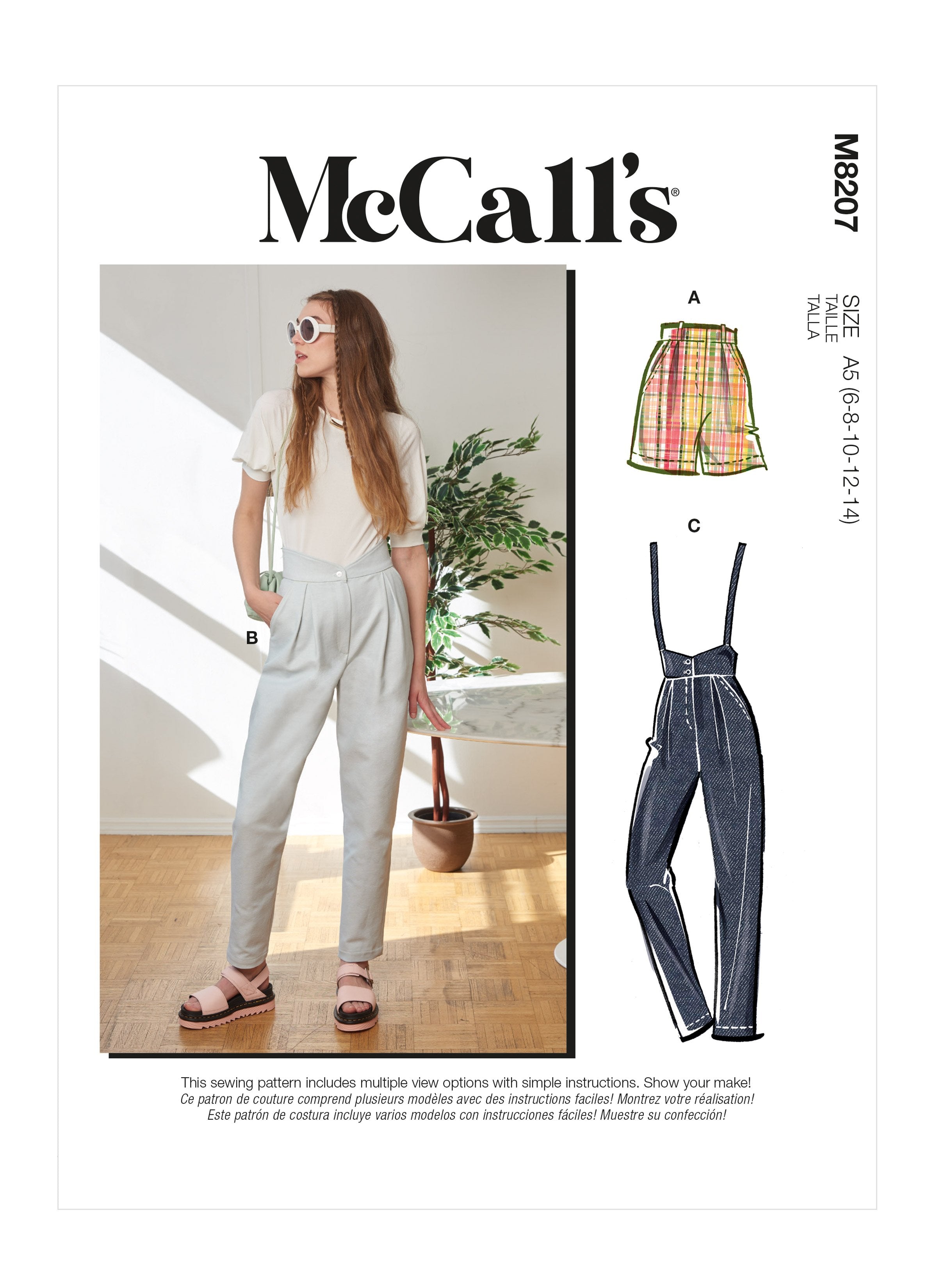 McCall's 8207 Misses' Trousers sewing pattern from Jaycotts Sewing Supplies