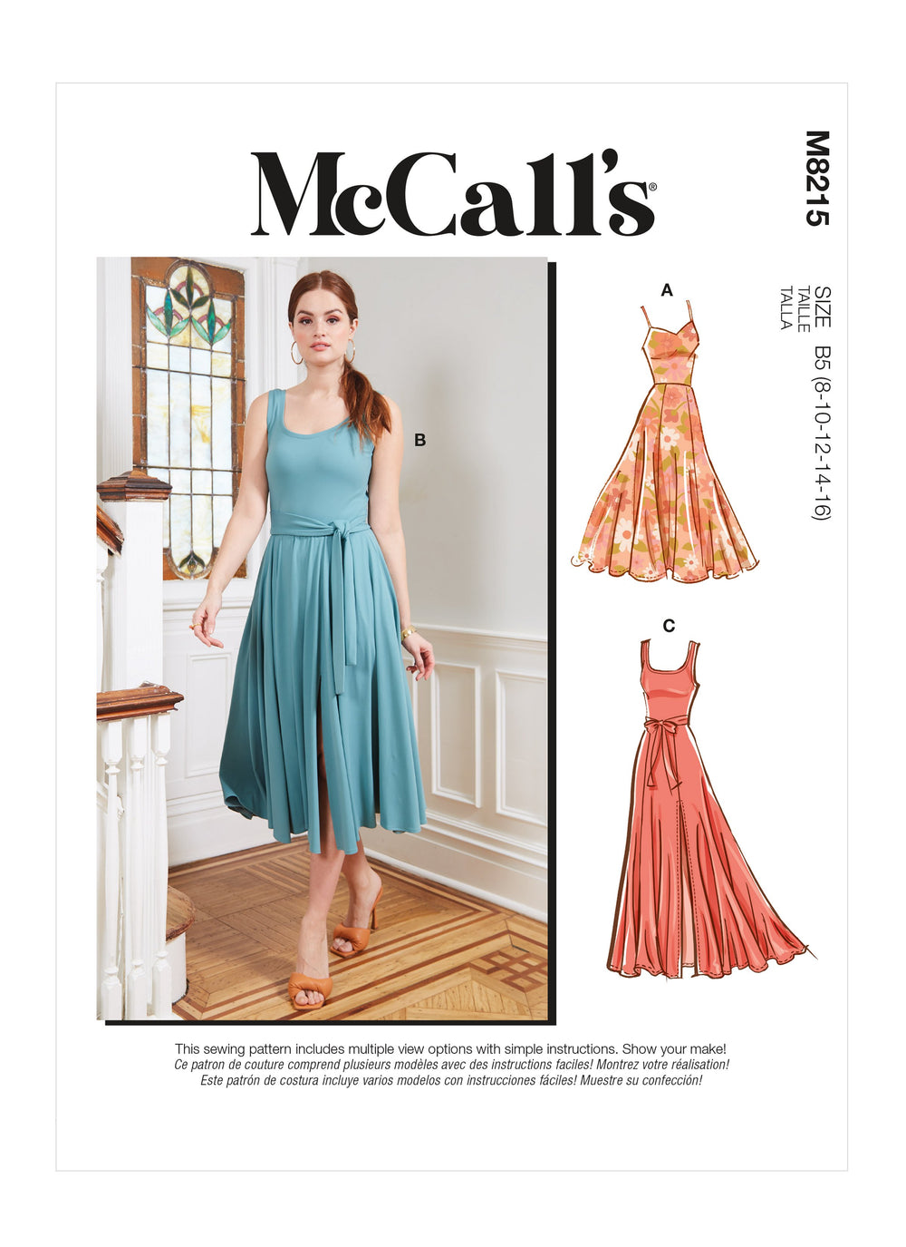 McCall's 8215 Misses' and Women's Dresses sewing pattern from Jaycotts Sewing Supplies
