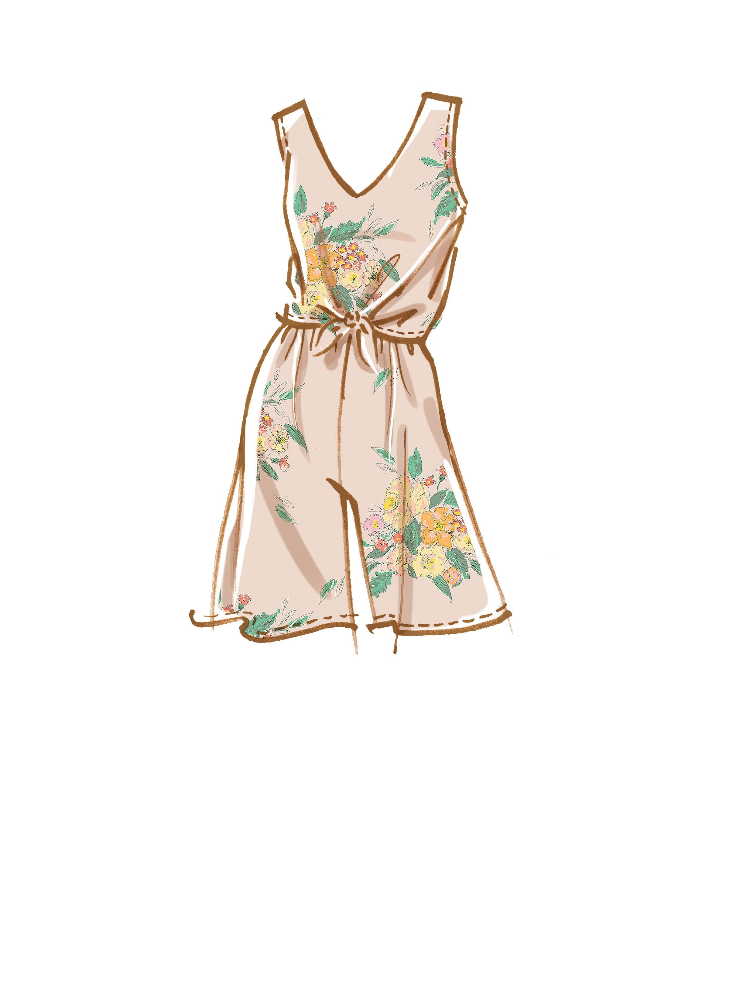 McCall's 8218 Misses' Romper, Jumpsuits and Sash sewing pattern from Jaycotts Sewing Supplies