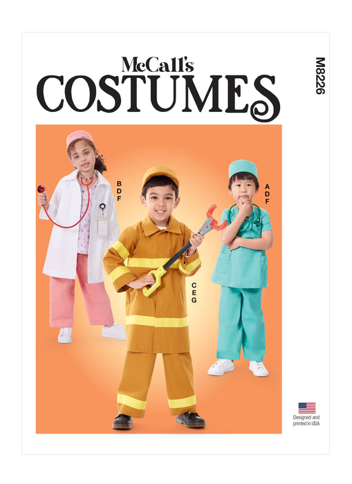 McCall's sewing pattern 8226 Children's First Responder Costume from Jaycotts Sewing Supplies