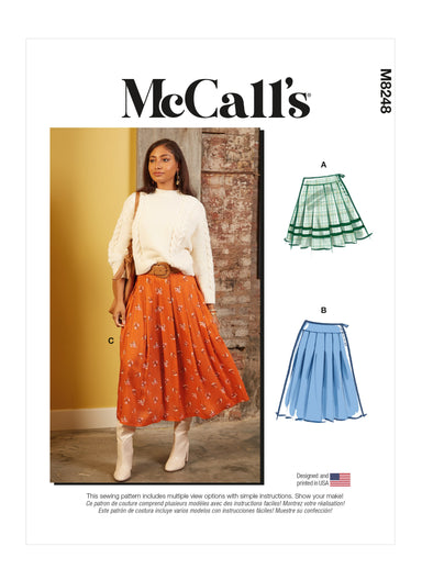 McCall's sewing pattern 8248 Misses' Skirts from Jaycotts Sewing Supplies