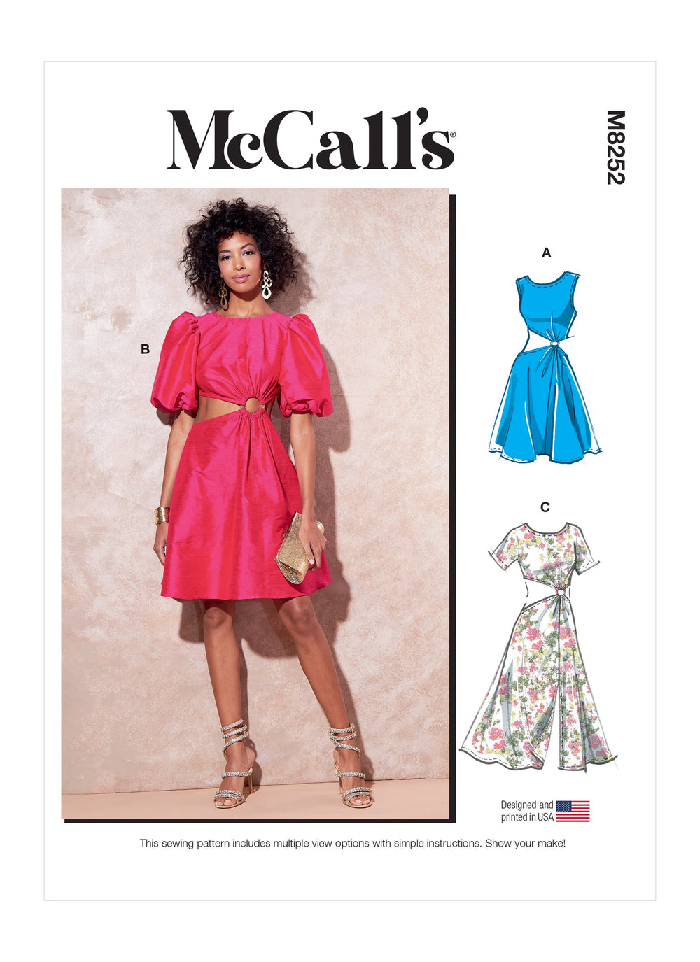 McCall's Sewing Pattern 8252 Misses' Dresses from Jaycotts Sewing Supplies