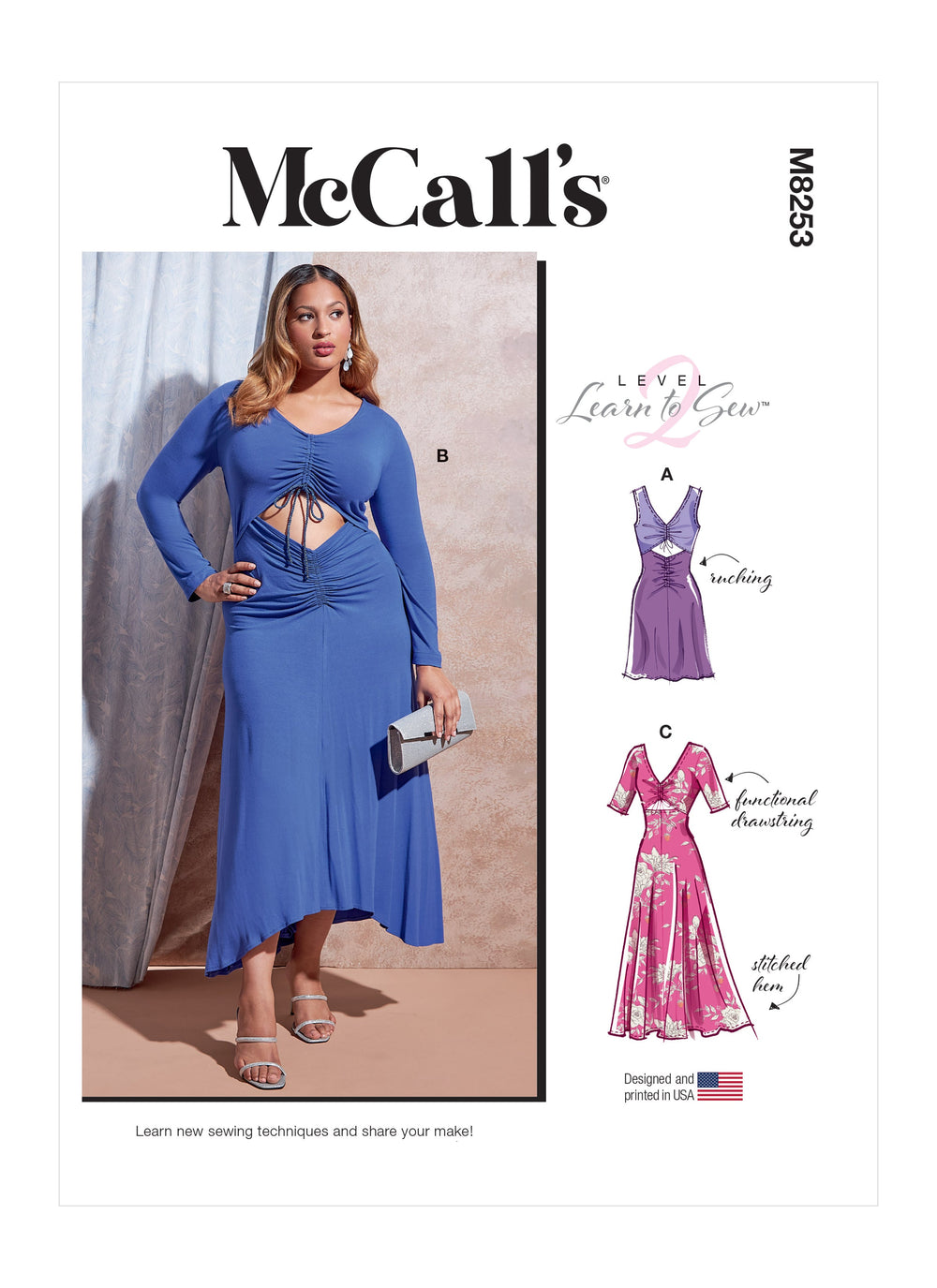 McCall's Sewing Pattern 8253 Misses' and Women's Dresses from Jaycotts Sewing Supplies