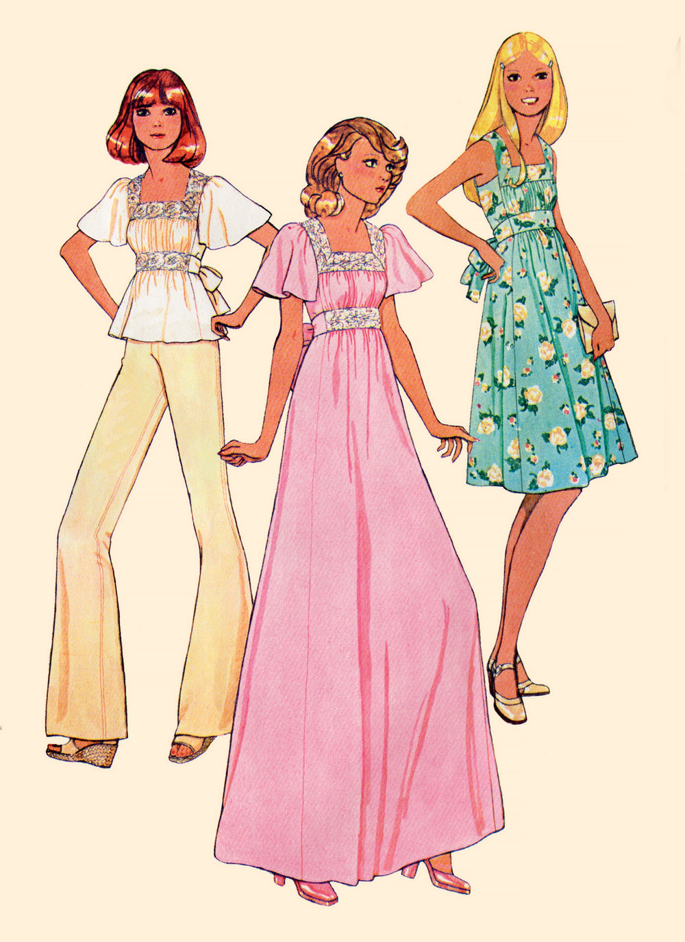 McCall's Sewing Pattern 8258 Vintage Dresses and Top from Jaycotts Sewing Supplies