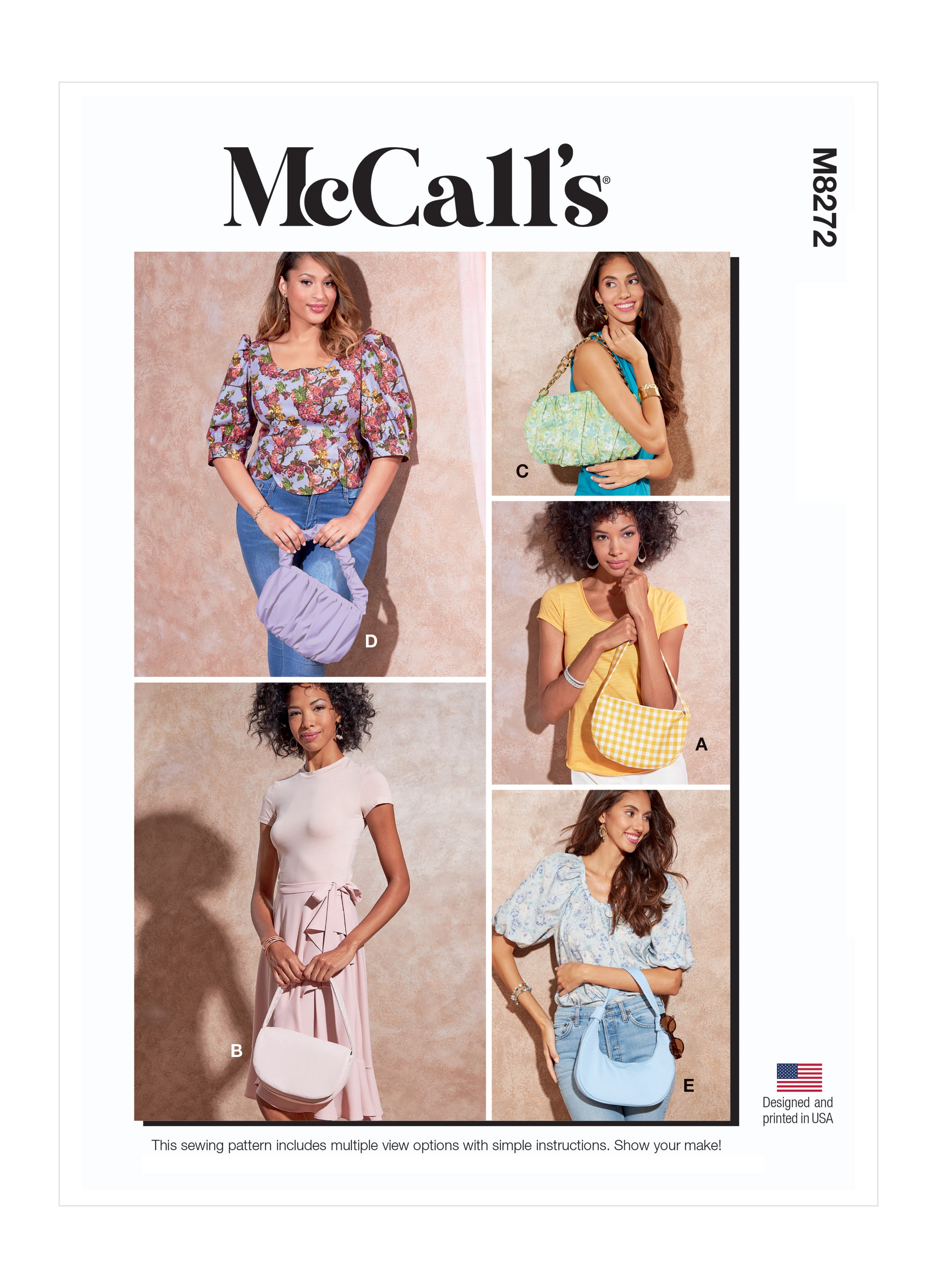 McCall's Sewing Pattern 8272 Purses from Jaycotts Sewing Supplies