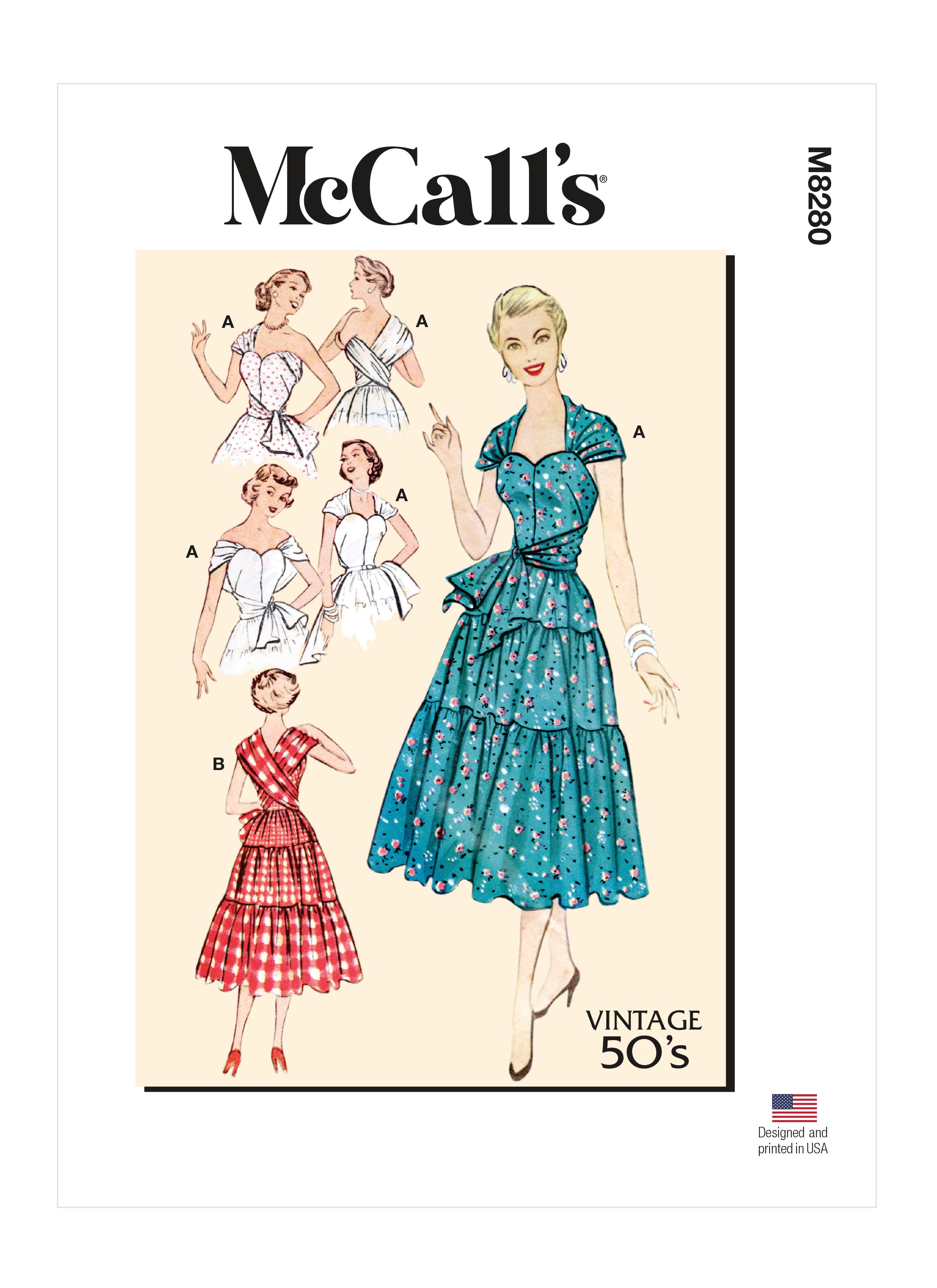 McCalls 8280 Misses' Dresses sewing pattern from Jaycotts Sewing Supplies
