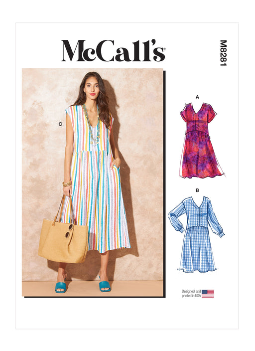 McCalls 8281 Misses' Dresses sewing pattern from Jaycotts Sewing Supplies