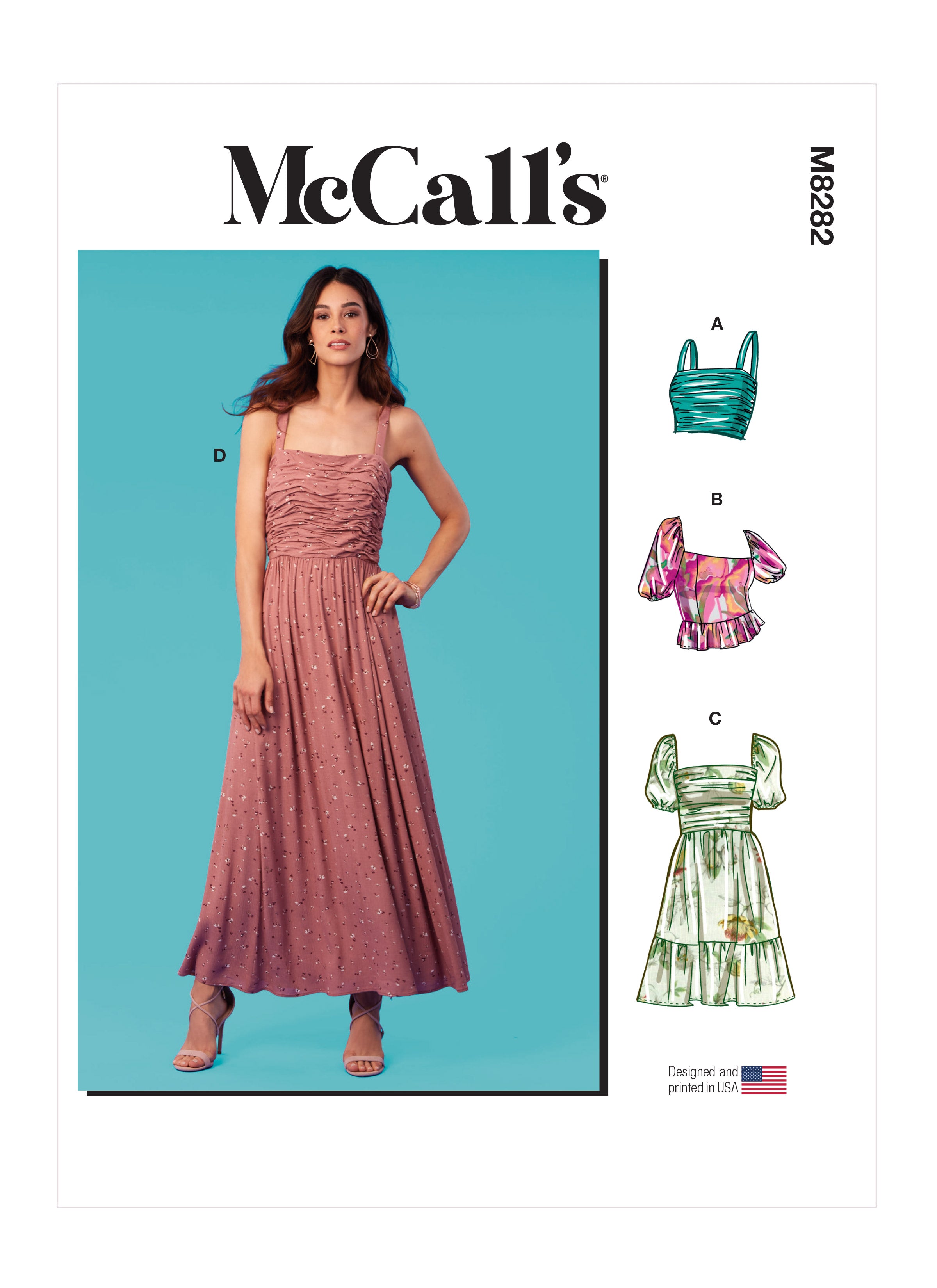McCalls 8282 Misses' Tops and Dresses sewing pattern from Jaycotts Sewing Supplies
