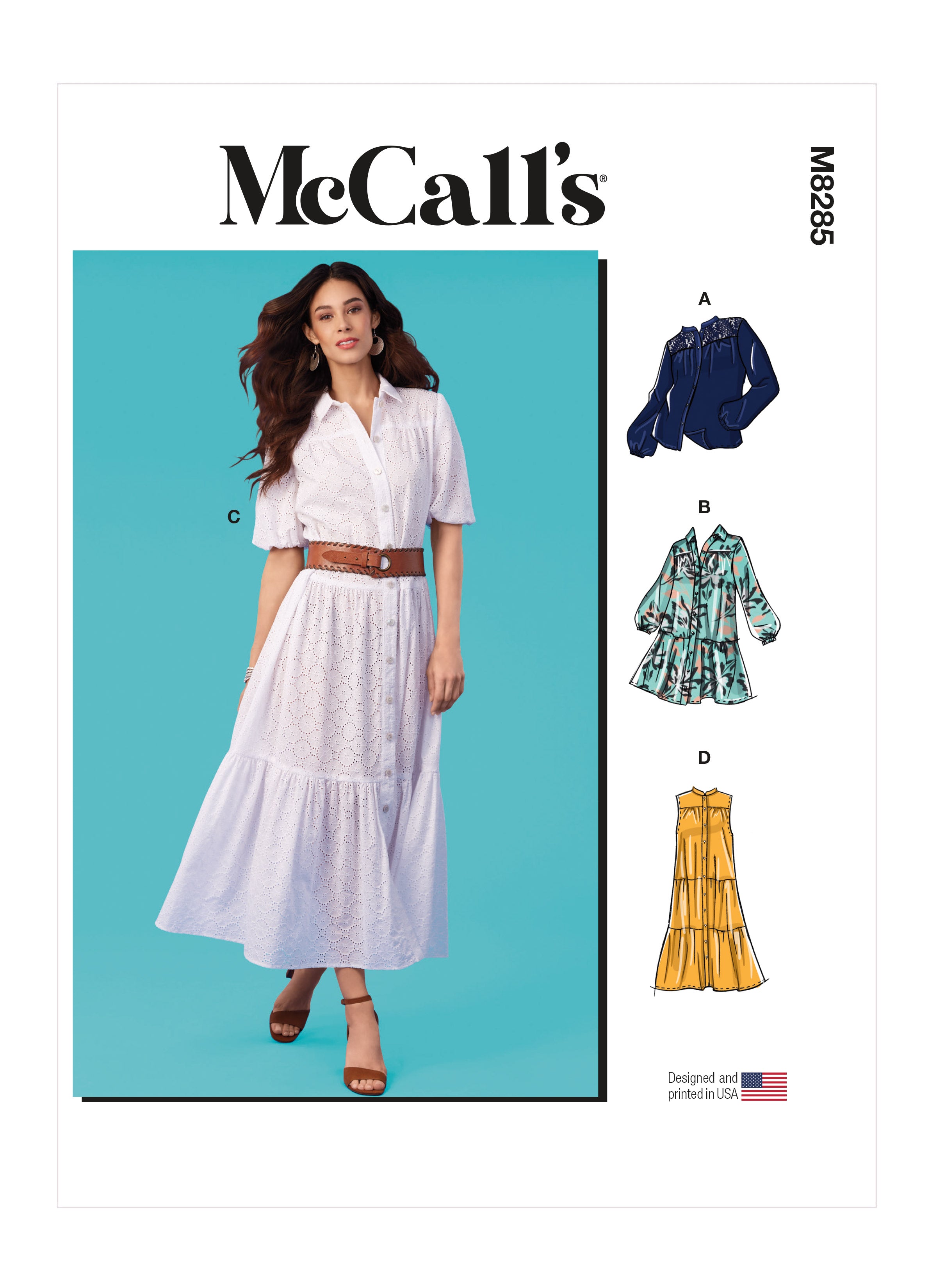 McCalls 8285 Misses' Top and Dresses sewing pattern from Jaycotts Sewing Supplies