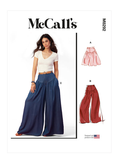 McCalls 8292 Misses' Shorts and Pants sewing pattern from Jaycotts Sewing Supplies